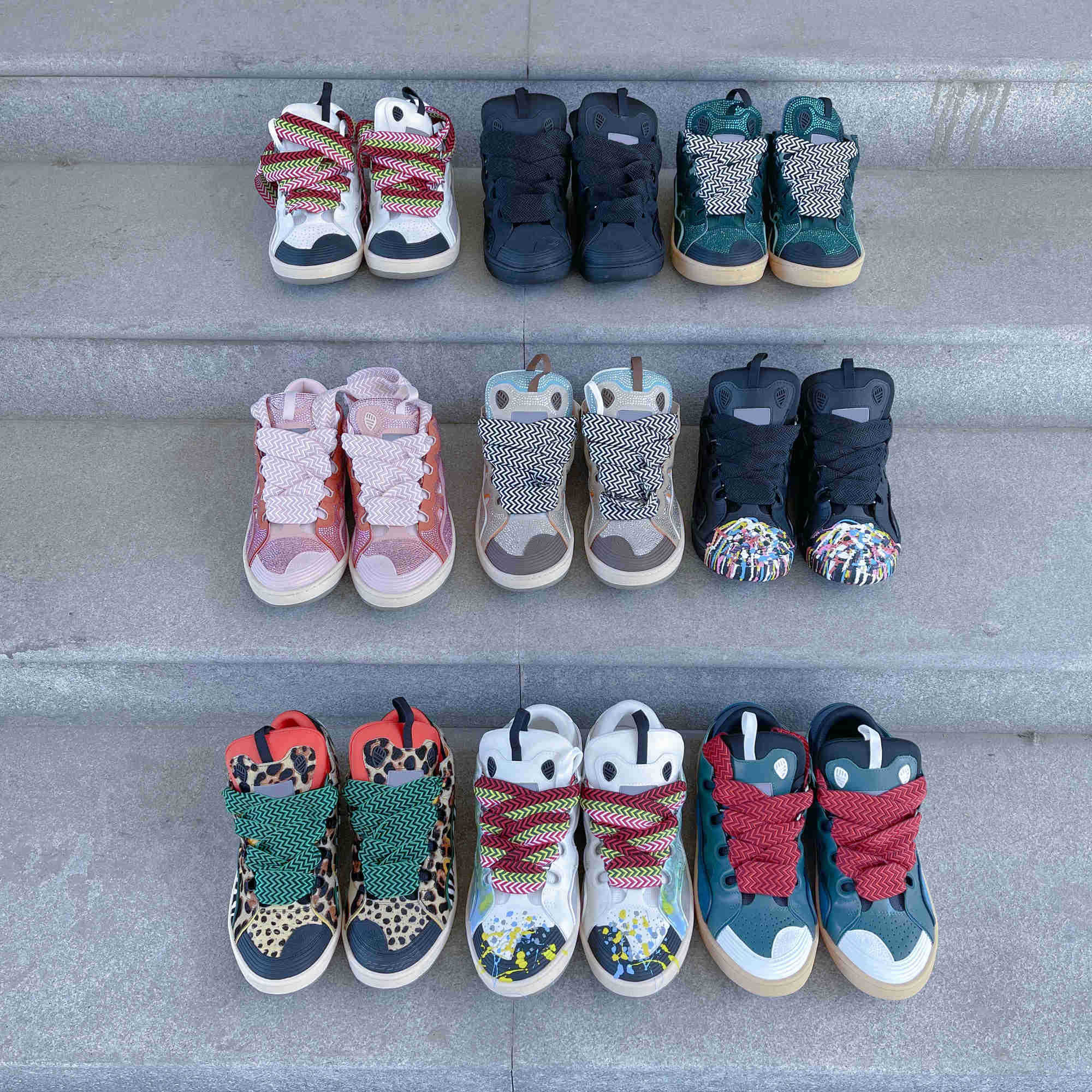 home shoes CURB sneakers fashion women Flat high quality trainers runners shoe Designer sneakers men leather Sports Shoes with oversized Platform
home shoes CURB sneakers fashion women Flat high quality trainers runners shoe Designer sneakers men leather Sports Shoes with oversized Platform