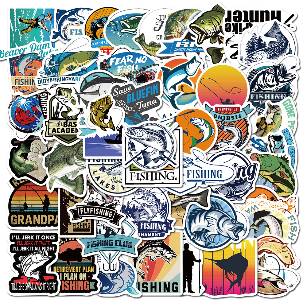 50PCS Fishing Stickers Sports Graffiti Stickers for DIY Laptop Skateboard Motorcycle Decals, Multi colors
50PCS Fishing Stickers Sports Graffiti Stickers for DIY Laptop Skateboard Motorcycle Decals, Multi colors