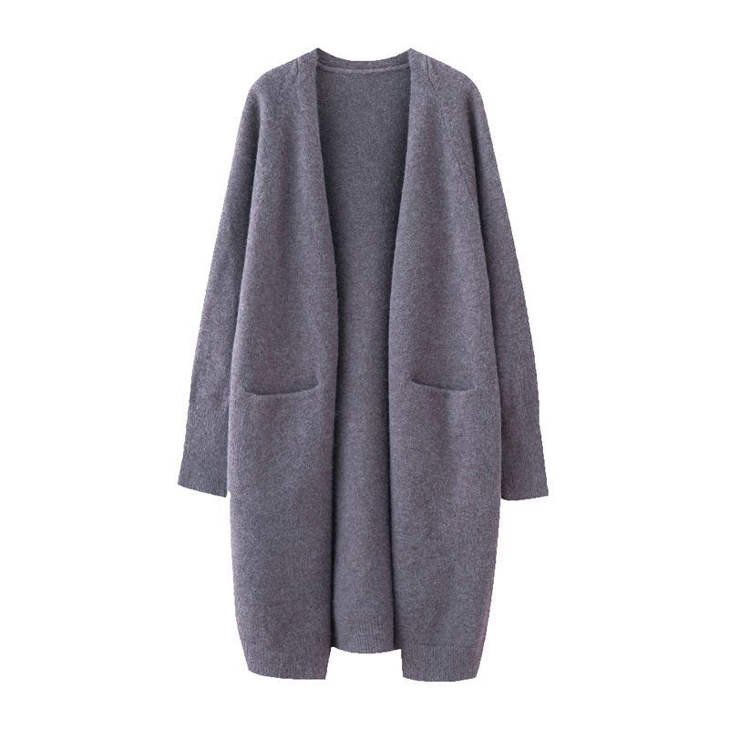 2022 Women's Lazy V-neck Oversize Knits Long Sweater Cardigans Jackets New Women Sweater Korea Cardigan Jacket Coat Outwear TOP Tees