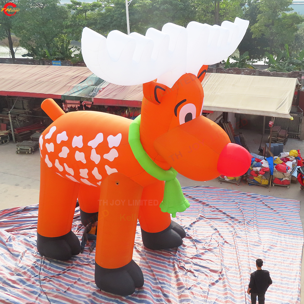 ship outdoor activities 6m 8m christmas decoration giant inflatable reindeer Christmas deer for
