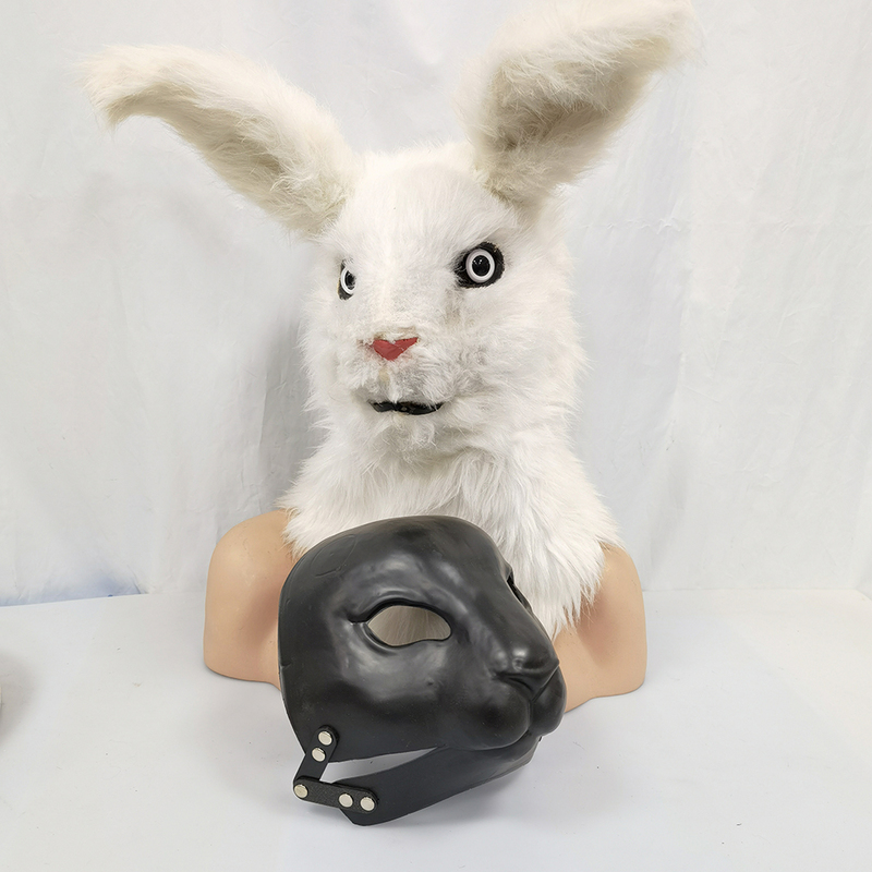 Party Masks DIY Animal Moving Mouth Blank Mask Base Mold of Rabbit Set Package Make Your Own Halloween Prop 220915