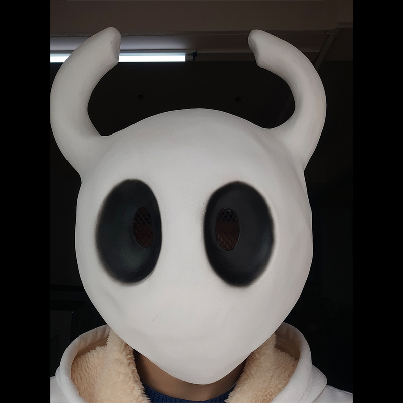 Hollow Knight Latex Mask Halloween Game Role Playing Costume Accessories Party Props Cute White Masks 220915