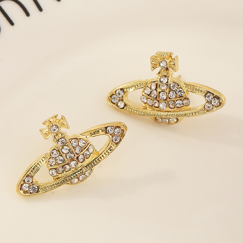 New Luxury Brand Designer Stud Earrings Fashion Women Orbit Earring Crystal Rhinestone Earrings Jewelry Factory
New Luxury Brand Designer Stud Earrings Fashion Women Orbit Earring Crystal Rhinestone Earrings Jewelry Factory