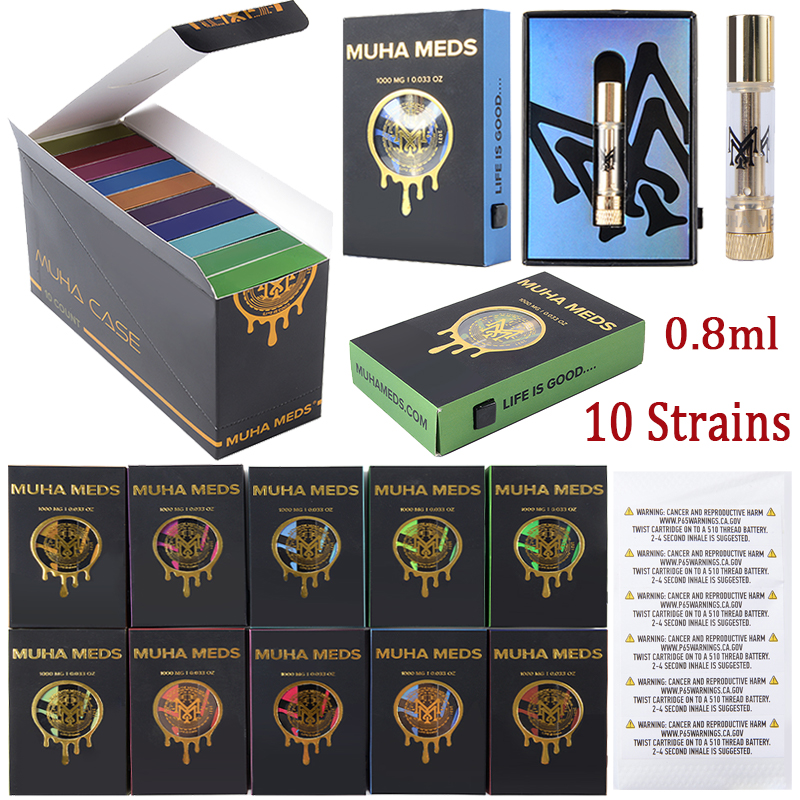 10 Strains Muha Meds Cartridge Atomizers MuhaMeds Empty Vape Cartridge Packaging 0.8ml Oil Dab Pen Vaporizer Ceramic Coil Carts E Cigarettes Starter Kits
10 Strains Muha Meds Cartridge Atomizers MuhaMeds Empty Vape Cartridge Packaging 0.8ml Oil Dab Pen Vaporizer Ceramic Coil Carts E Cigarettes Starter Kits
