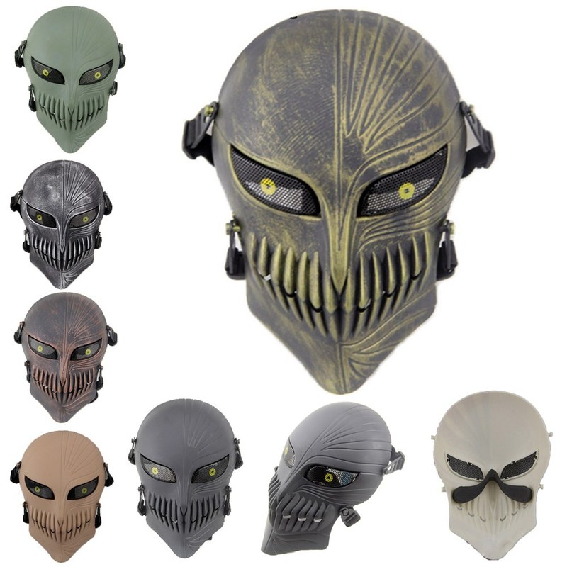 Party Masks White Red Black Blue Death Kurosaki Ichigo Bleach Mask Replica Halloween Skull Cosplay Costume Props CS War Game Tactical Masks 220915