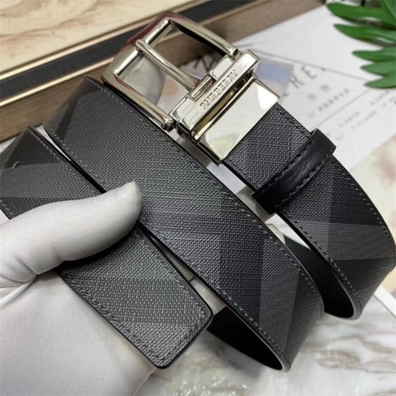 Belts Burbrerys Belt Plaid leather belt men's fashion b-button pants women's versatile needle buckle, Black
Belts Burbrerys Belt Plaid leather belt men's fashion b-button pants women's versatile needle buckle, Black