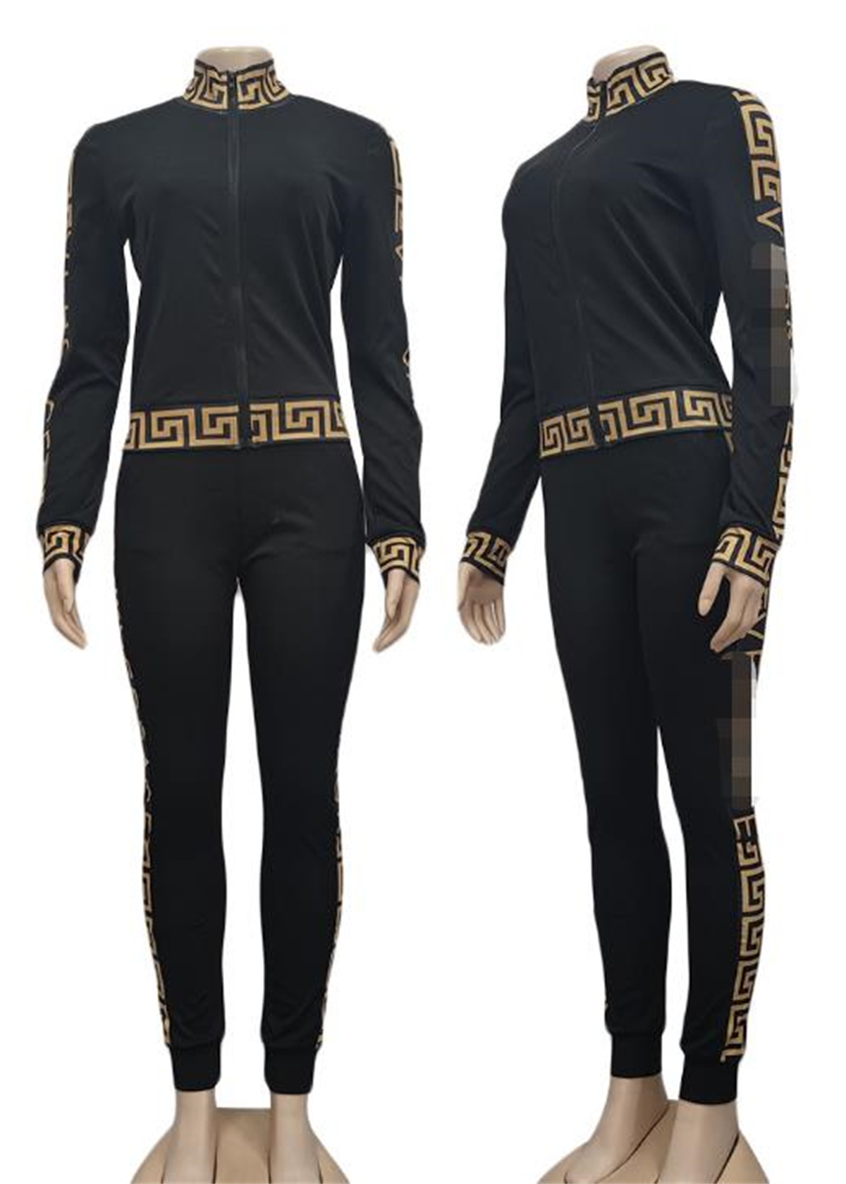 Fashion Womens Sweaters Sports Tracksuits Joggers Two Piece Sets Jackets Drawstring Zip Outfits hoodies and Sport Pants Casual Outfits jogger Suits