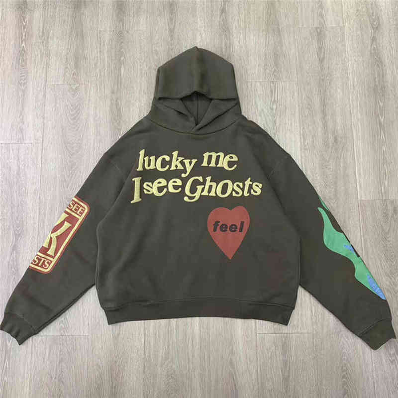Men' Hoodies Sweatshirts Autumn Winter New West Kids See Ghost Women Men Hoodies Sweatshirts High Quality Lucky Me I See Ghosts Hoodie Pullover 0921H, Packing bag
Men' Hoodies Sweatshirts Autumn Winter New West Kids See Ghost Women Men Hoodies Sweatshirts High Quality Lucky Me I See Ghosts Hoodie Pullover 0921H, Packing bag