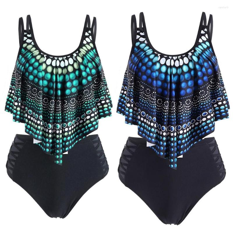 Women's Swimwear Wipalo High Waist Bikini Swimsuit Push Up Polka Dot Print Cut Out Padded Tankini Set Two-Piece Female Sexy Biquini Suit, Multi
Women's Swimwear Wipalo High Waist Bikini Swimsuit Push Up Polka Dot Print Cut Out Padded Tankini Set Two-Piece Female Sexy Biquini Suit, Multi