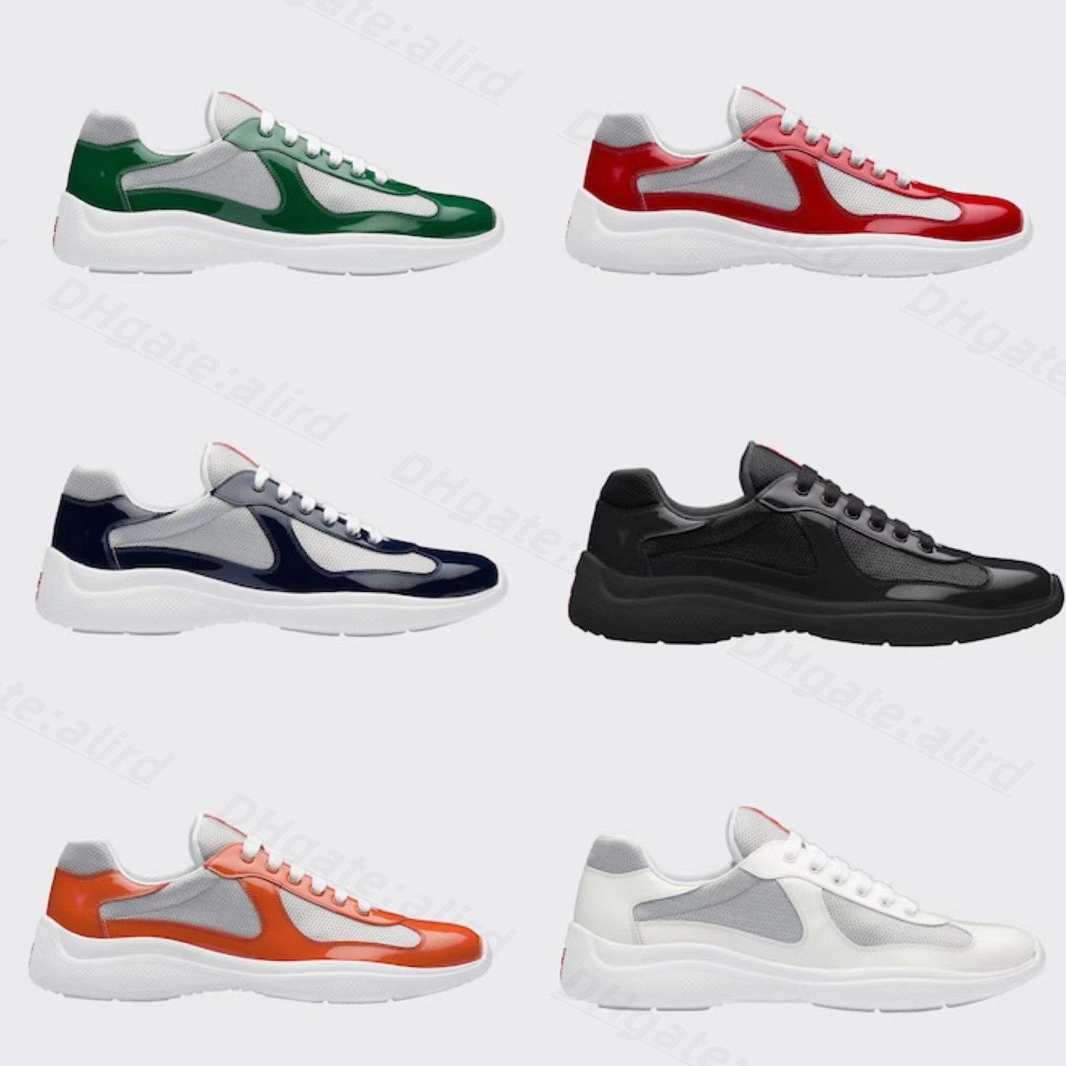 luxury designer men America's Cup sneaker Patent Leather Mesh Rubber sole Lace-up Outdoor Comfort Runner Trainer Sneakers sport walking running shoe, Green
luxury designer men America's Cup sneaker Patent Leather Mesh Rubber sole Lace-up Outdoor Comfort Runner Trainer Sneakers sport walking running shoe, Green