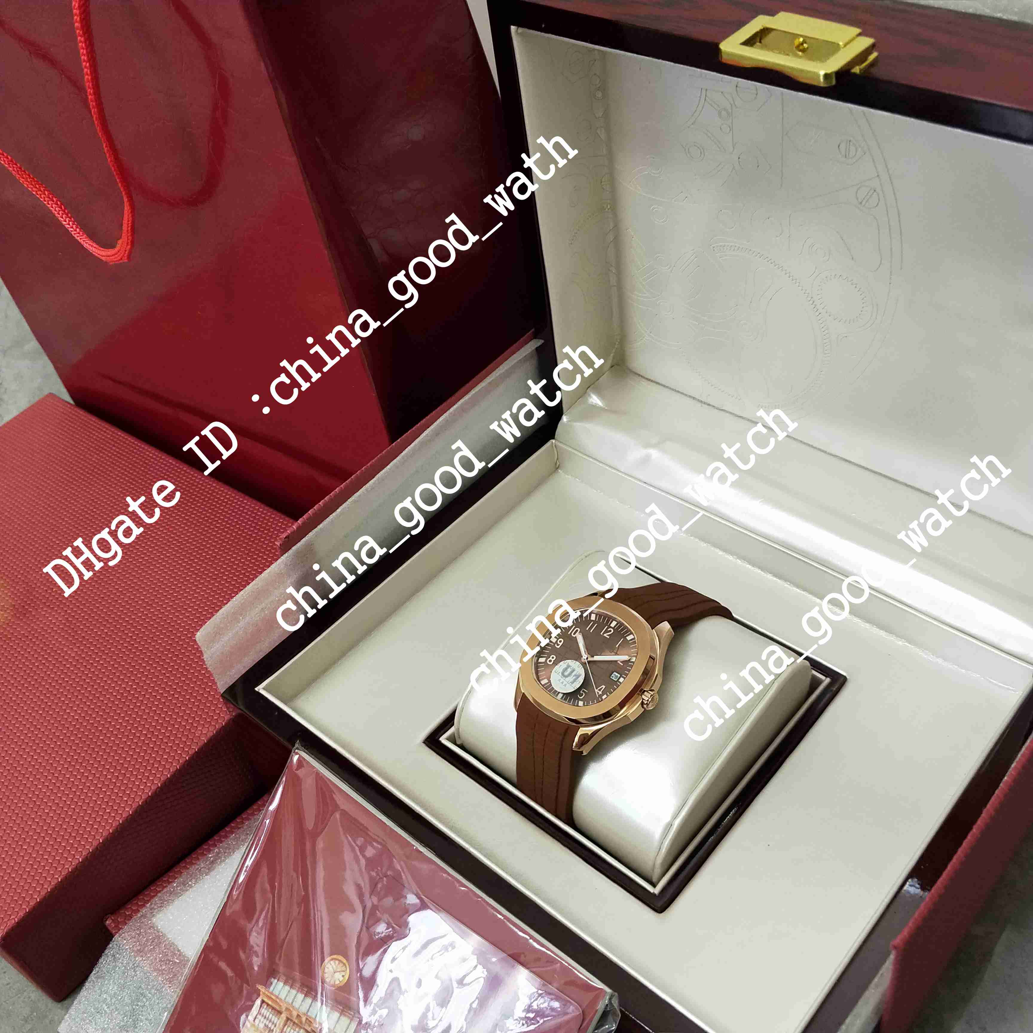 Good Watch Men U1F Factory Rose Gold 324 Automatic Movement Sport 3 Colors Dial Mens Wristwatches Diving Super Luminous Rubber Strap Waterproof Original Box