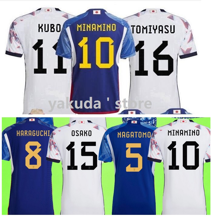 2022 Japan Team Soccer Jerseys Home Away 10 Minamino Nakajima Kagawa Hyuga Nakata HASEBE YOSHIDA Jerseys Shirts Thai Quality Top Inagaki Wakizaka Esaka Customized, 17 wakizaka
2022 Japan Team Soccer Jerseys Home Away 10 Minamino Nakajima Kagawa Hyuga Nakata HASEBE YOSHIDA Jerseys Shirts Thai Quality Top Inagaki Wakizaka Esaka Customized, 17 wakizaka