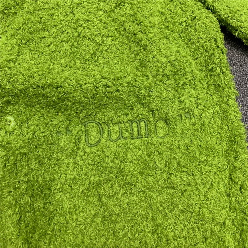 Coats Green Cardigan Embroidered Men's And Women's V-Neck Jacket