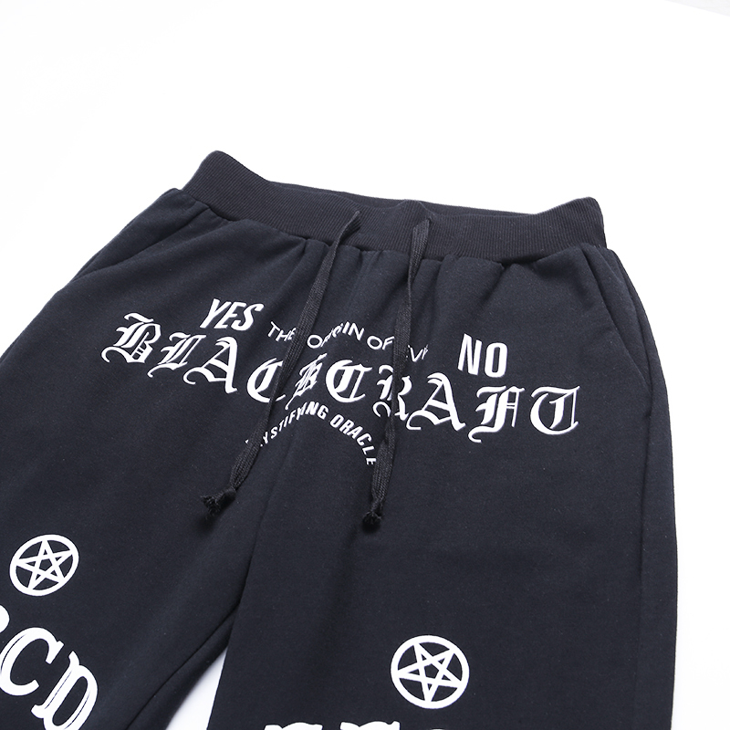 Women's Pants Capris Punk Grunge Gothic pant Harajuku Pentagram pant Long Sleeve Autumn Hollow Out Patchwork trouser Vintage 220916