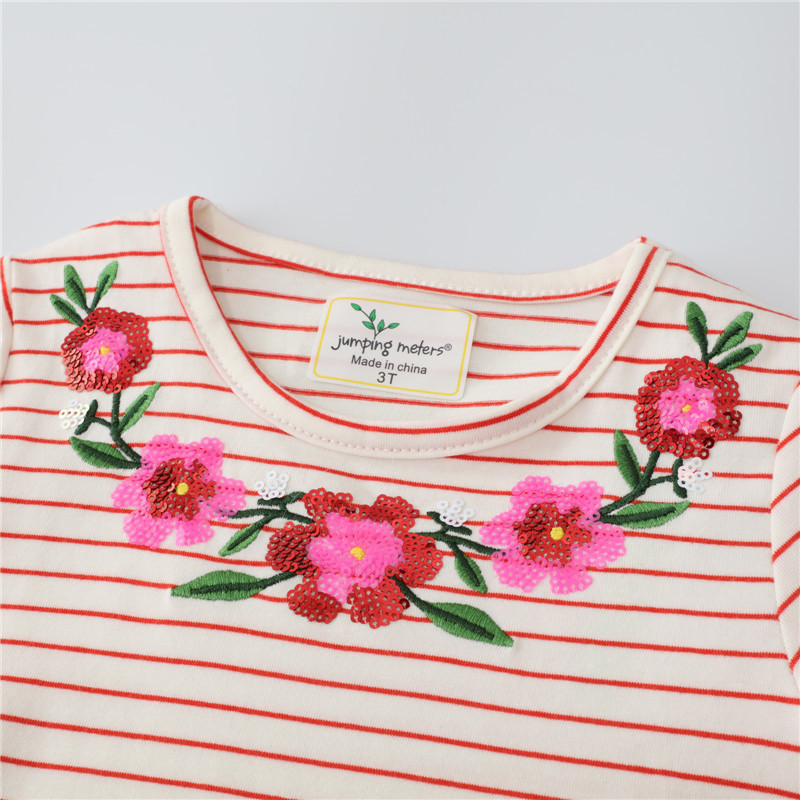 Girls Dresses Jumping Meters Christmas Girls Dresses Embroidery Deer Santa Claus Fashion Toddler Kids Clothes Selling Long Sleeve Costume 220915