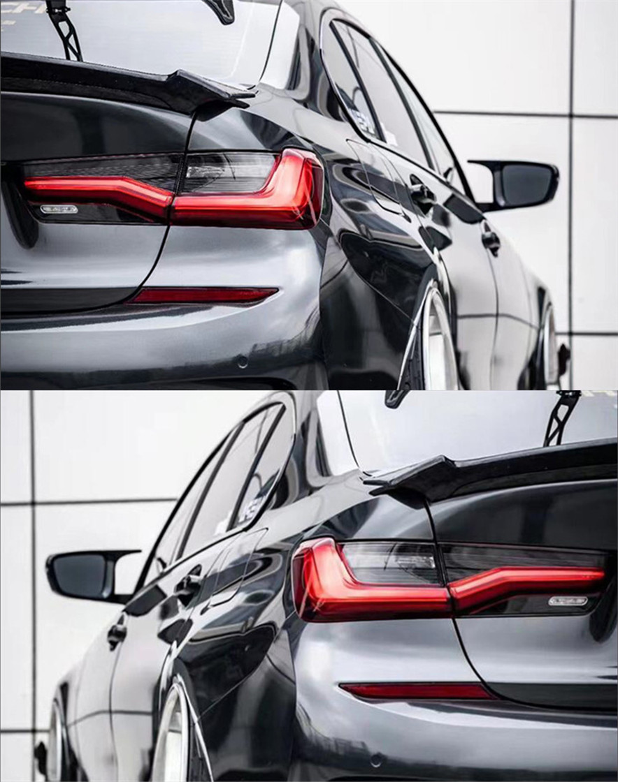 2pcs Car Tail Lights Parts For 3 Series G20 G28 20 19-2022 M8 Type Taillights Rear Lamp Inner LED Turn Signal Reversing Fog Lights