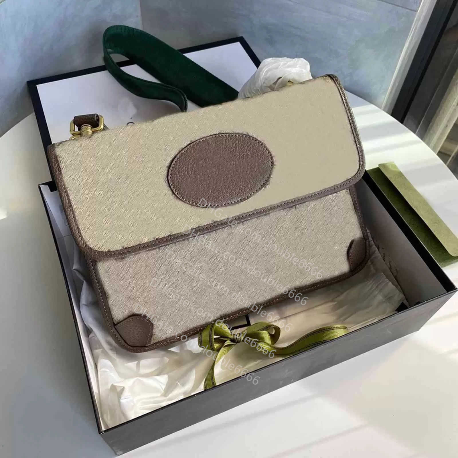 Shoulder Bags small messenger bag Beige canvas Cross Body Green and red Web strap Women Luxurys Designers
Shoulder Bags small messenger bag Beige canvas Cross Body Green and red Web strap Women Luxurys Designers