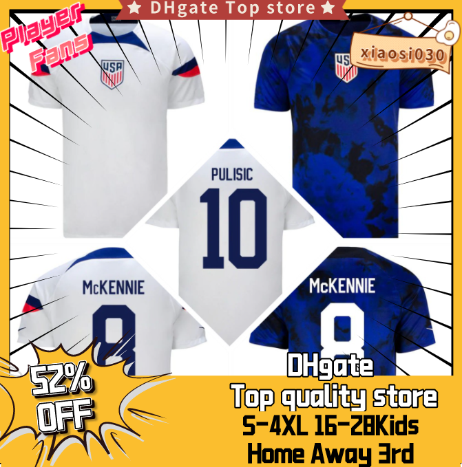 22 23 USA soccer jersey America football shirt McKENNIE PULISIC 2022 world cup AARONSON MUSAH LLETGET 4XL maillot men kids suit fans player US Jersey T-shirts Uniform, 22 23 away
22 23 USA soccer jersey America football shirt McKENNIE PULISIC 2022 world cup AARONSON MUSAH LLETGET 4XL maillot men kids suit fans player US Jersey T-shirts Uniform, 22 23 away