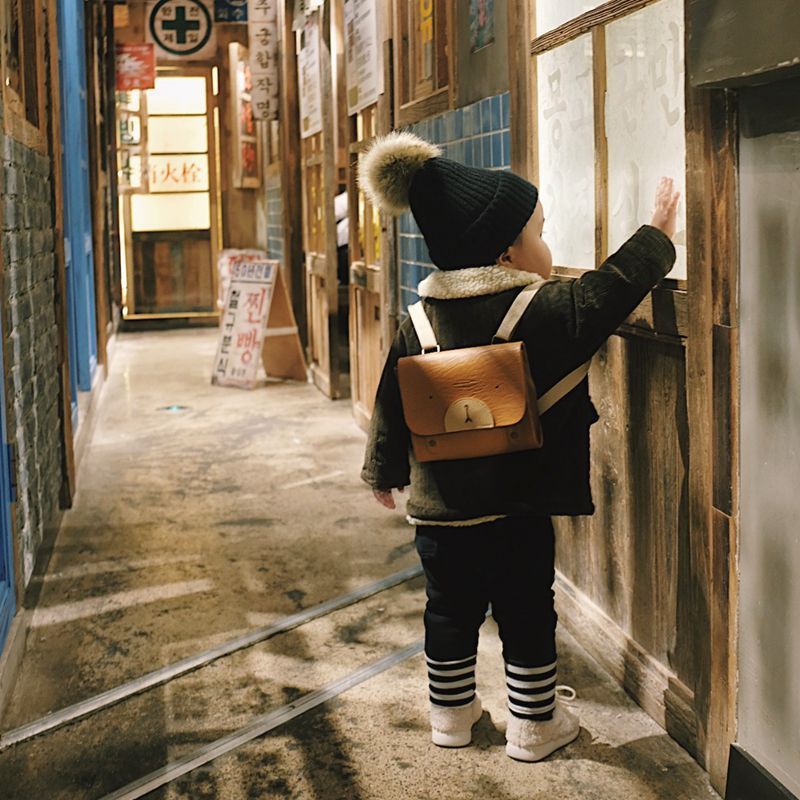 Backpacks Korean Toddler Baby Backpack Primary School bag Kindergarten Kids Bags Traveling Cartoon Bear Childrens Boys Girls Shoulder Bag 220915