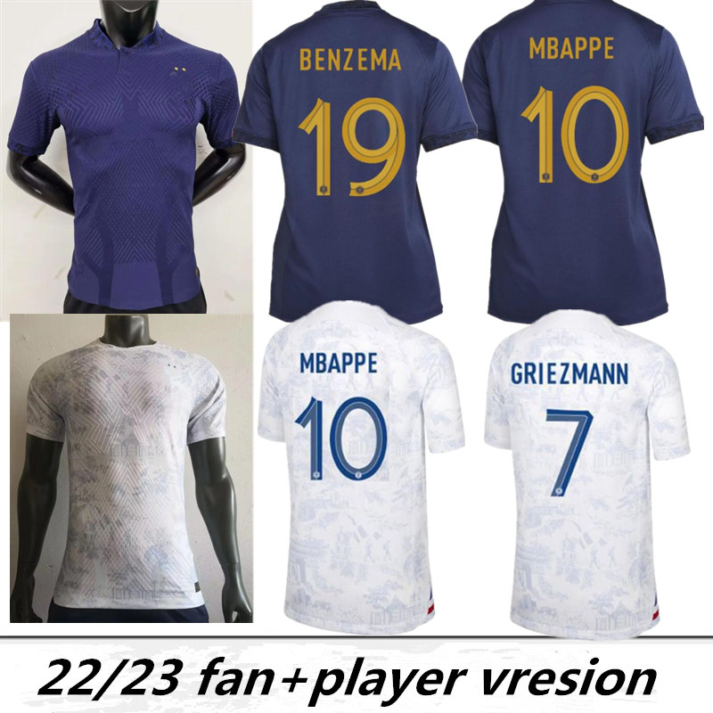 soccer jersey player version French 2023 BENZEMA MBAPPE GRIEZMANN 2022 World POGBA cup GIROUD KANTE Maillot de foot equipe Maillots kids kit Men football shirt
soccer jersey player version French 2023 BENZEMA MBAPPE GRIEZMANN 2022 World POGBA cup GIROUD KANTE Maillot de foot equipe Maillots kids kit Men football shirt