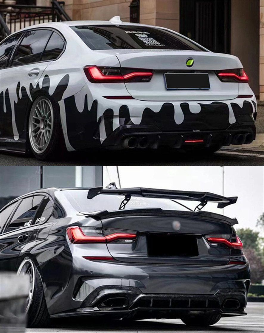 2pcs Car Tail Lights Parts For 3 Series G20 G28 20 19-2022 M8 Type Taillights Rear Lamp Inner LED Turn Signal Reversing Fog Lights