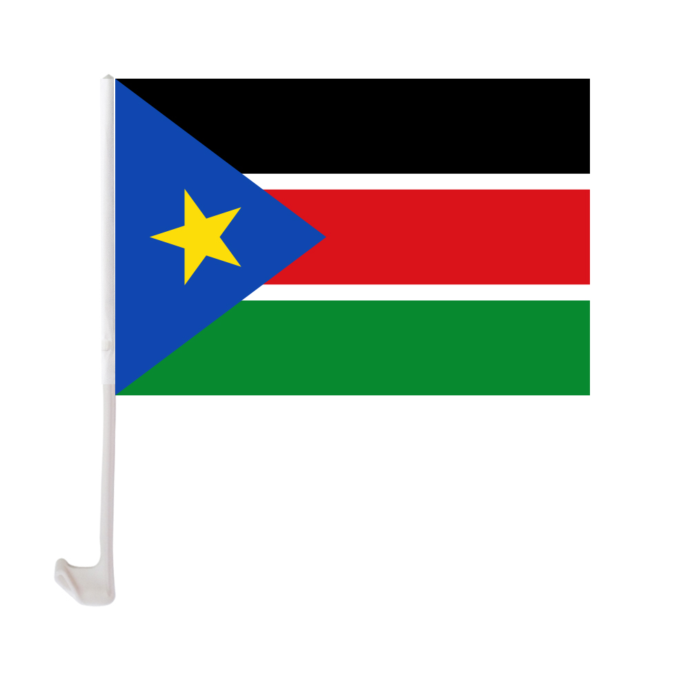 30x45cm South Sudan Car Flag Polyester UV Protection Window Clip Car Decoration Banner with Flagpole
30x45cm South Sudan Car Flag Polyester UV Protection Window Clip Car Decoration Banner with Flagpole