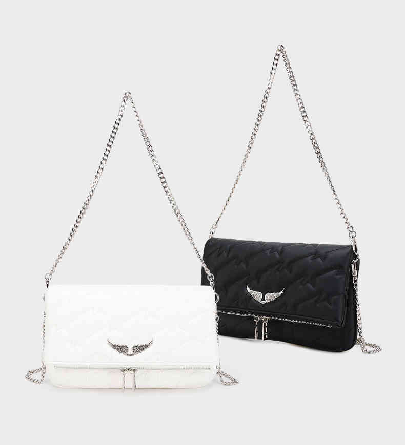 Shoulder Bags women luxury designer handbags Zv Black White Pu Metal Chain crossbody bags with Diamond Wings Embroidered 220916
Shoulder Bags women luxury designer handbags Zv Black White Pu Metal Chain crossbody bags with Diamond Wings Embroidered 220916