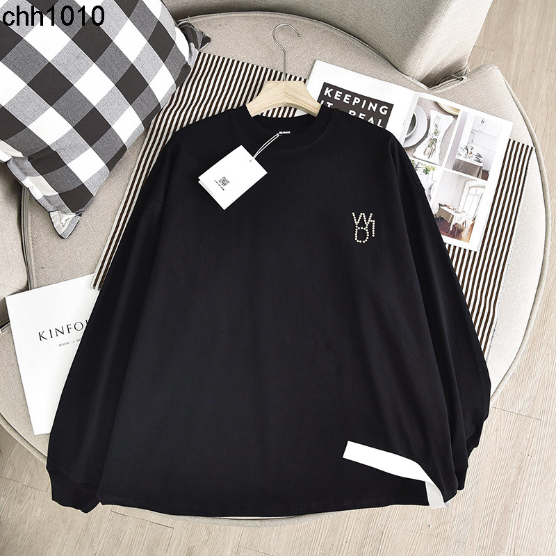 We11done three-dimensional pearl hot diamond spring and autumn loose men's and women's weldone sweater, Black
We11done three-dimensional pearl hot diamond spring and autumn loose men's and women's weldone sweater, Black