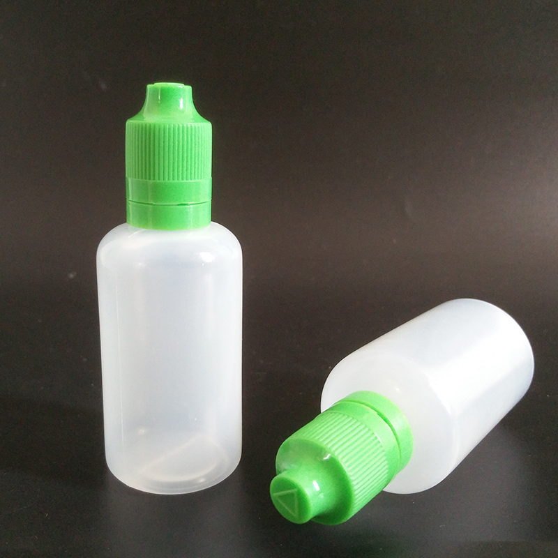 Childproof Tamper Cap 10ml-120ml Plastic Dropper Bottles For E Liquid Juice