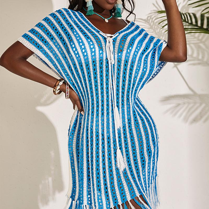 Women's Swimwear Sexy Bikini Cover Up Beach Dress For Women Summer Fringe Swimsuit Ups Striped Blue White Pareo Tunic Crochet Casual Tunics, Black
Women's Swimwear Sexy Bikini Cover Up Beach Dress For Women Summer Fringe Swimsuit Ups Striped Blue White Pareo Tunic Crochet Casual Tunics, Black