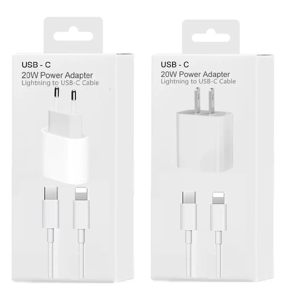2 in 1 Set 20W PD Type C USB Chargers Kit Cable Fast Charging EU US Plug Adapter Phone Power Delivery Quick Charger For iPhone 13 12 11 Pro Max X 8 7 Plus 18W
2 in 1 Set 20W PD Type C USB Chargers Kit Cable Fast Charging EU US Plug Adapter Phone Power Delivery Quick Charger For iPhone 13 12 11 Pro Max X 8 7 Plus 18W