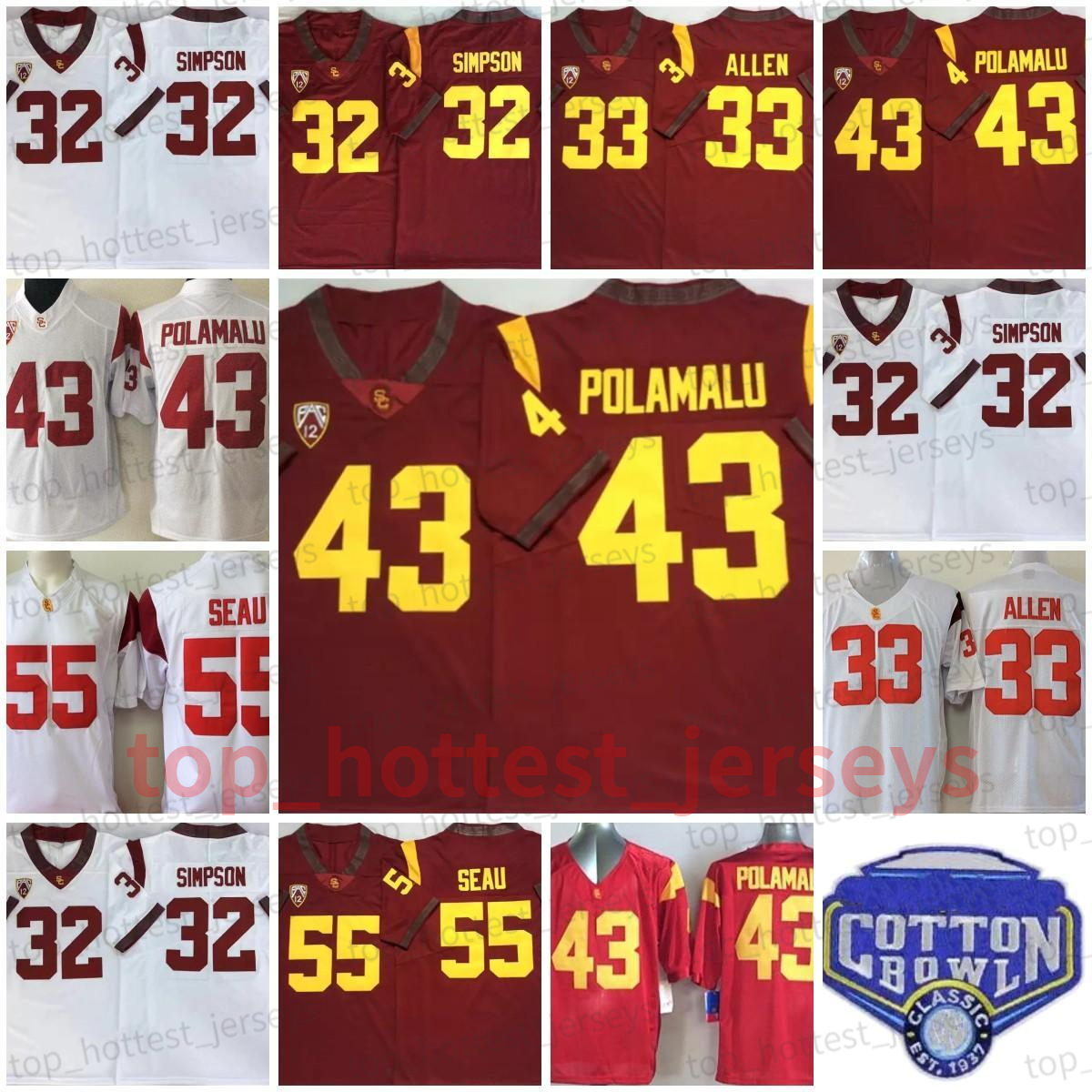 American College Football Wear NCAA 43 Troy Polamalu Football Jersey USC Trojans 21 Su'a Cravens 32 O.J Simpson 33 Marcus Allen 42 Ronnie Lott Clay Matthews 55 Junior, 43 troy polamalu red jersey
American College Football Wear NCAA 43 Troy Polamalu Football Jersey USC Trojans 21 Su'a Cravens 32 O.J Simpson 33 Marcus Allen 42 Ronnie Lott Clay Matthews 55 Junior, 43 troy polamalu red jersey