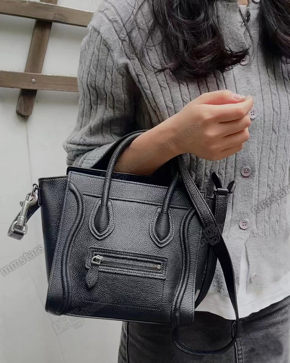 MICRO LUGGAGE BAG in smooth leather designer silver finishing hand carry Smiley package women handbag studs base zipper closure travel tote shoulder bag purse, I need see other product
MICRO LUGGAGE BAG in smooth leather designer silver finishing hand carry Smiley package women handbag studs base zipper closure travel tote shoulder bag purse, I need see other product
