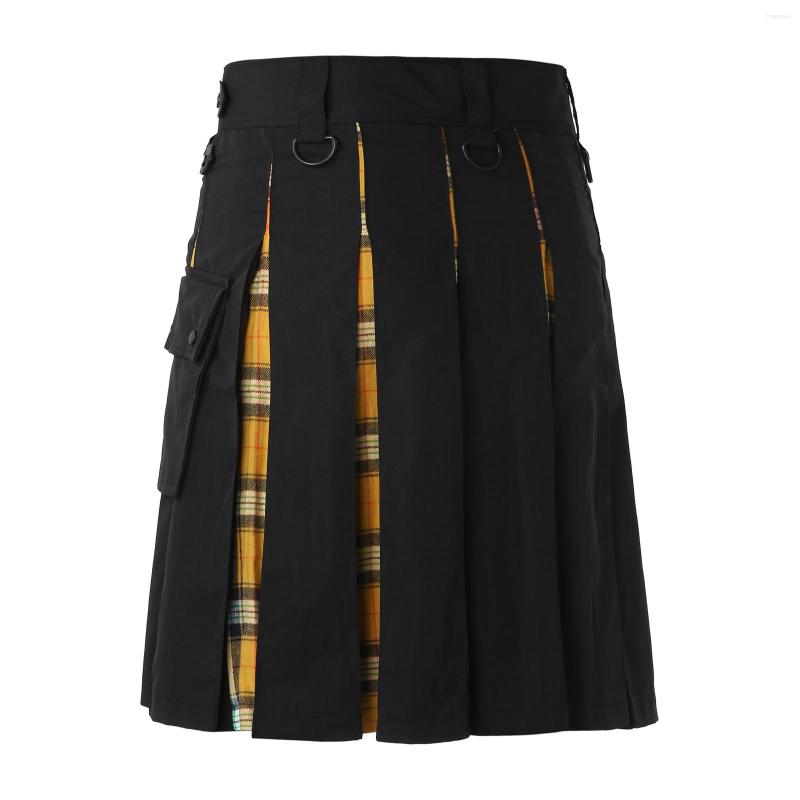 Men's Pants Athletic Wear For Men Mens Fashion Casual Scottish Style Plaid Contrast Pocket Pleated Skirt, Green
Men's Pants Athletic Wear For Men Mens Fashion Casual Scottish Style Plaid Contrast Pocket Pleated Skirt, Green