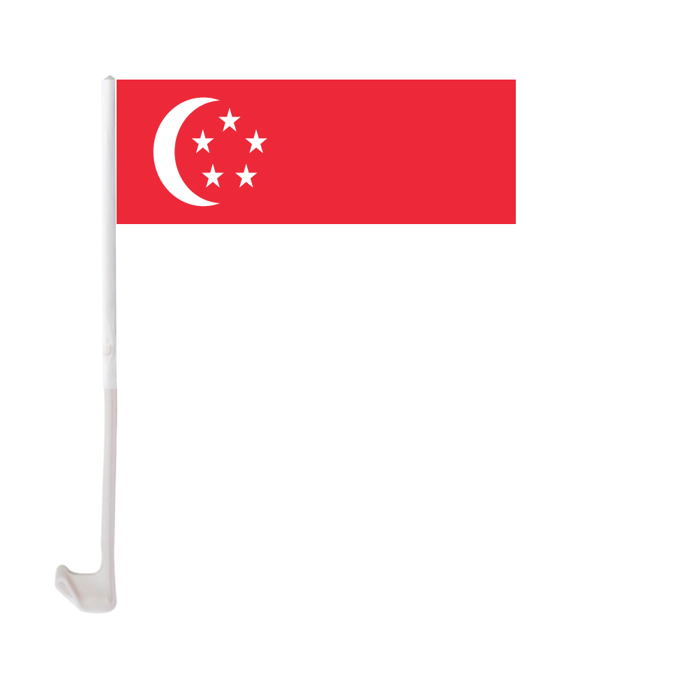 Singapore Car Flag 30x45cm Window Clip Singaporean Flags Polyester UV Protection Car Decoration Banner with Flagpole
Singapore Car Flag 30x45cm Window Clip Singaporean Flags Polyester UV Protection Car Decoration Banner with Flagpole