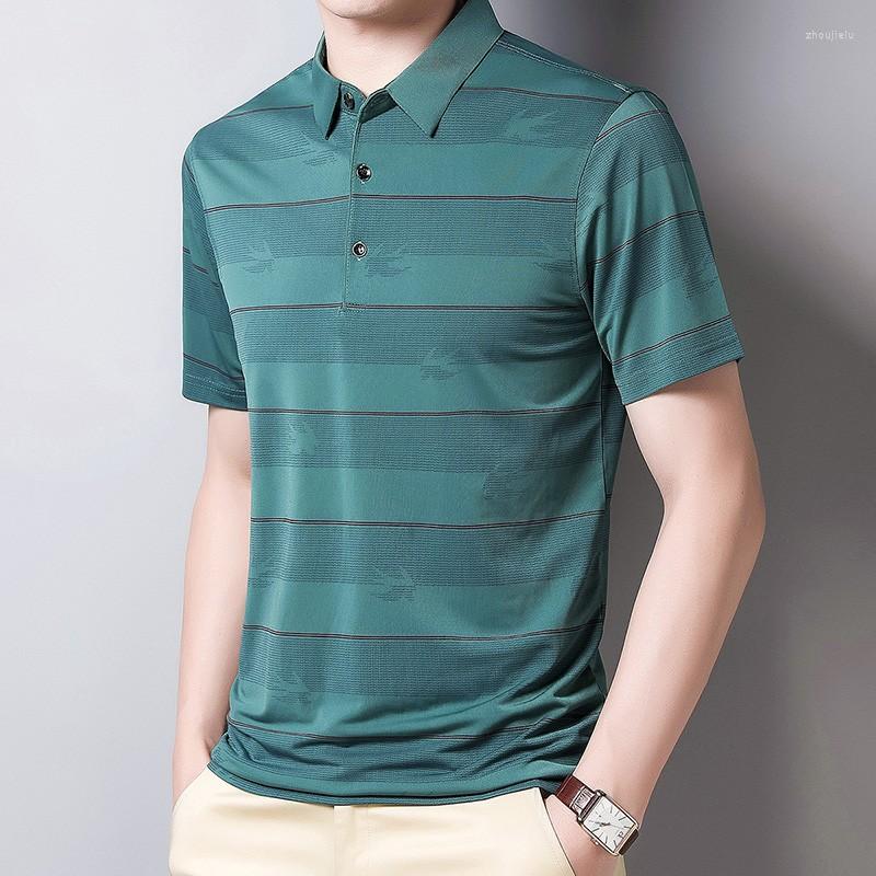 Men's Polos 2022 Men Shirt Summer Cool Thin For Short Sleeve Striped Casula Male Korean Clothing, Black
Men's Polos 2022 Men Shirt Summer Cool Thin For Short Sleeve Striped Casula Male Korean Clothing, Black