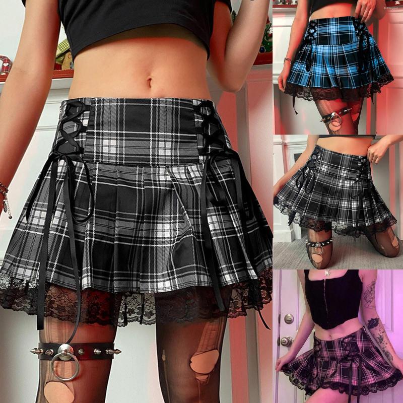 Skirts Women' High Waisted A-line Lace Skirt Short Flare Mini Plaid Pleated Saia Feminina, Bu
Skirts Women' High Waisted A-line Lace Skirt Short Flare Mini Plaid Pleated Saia Feminina, Bu