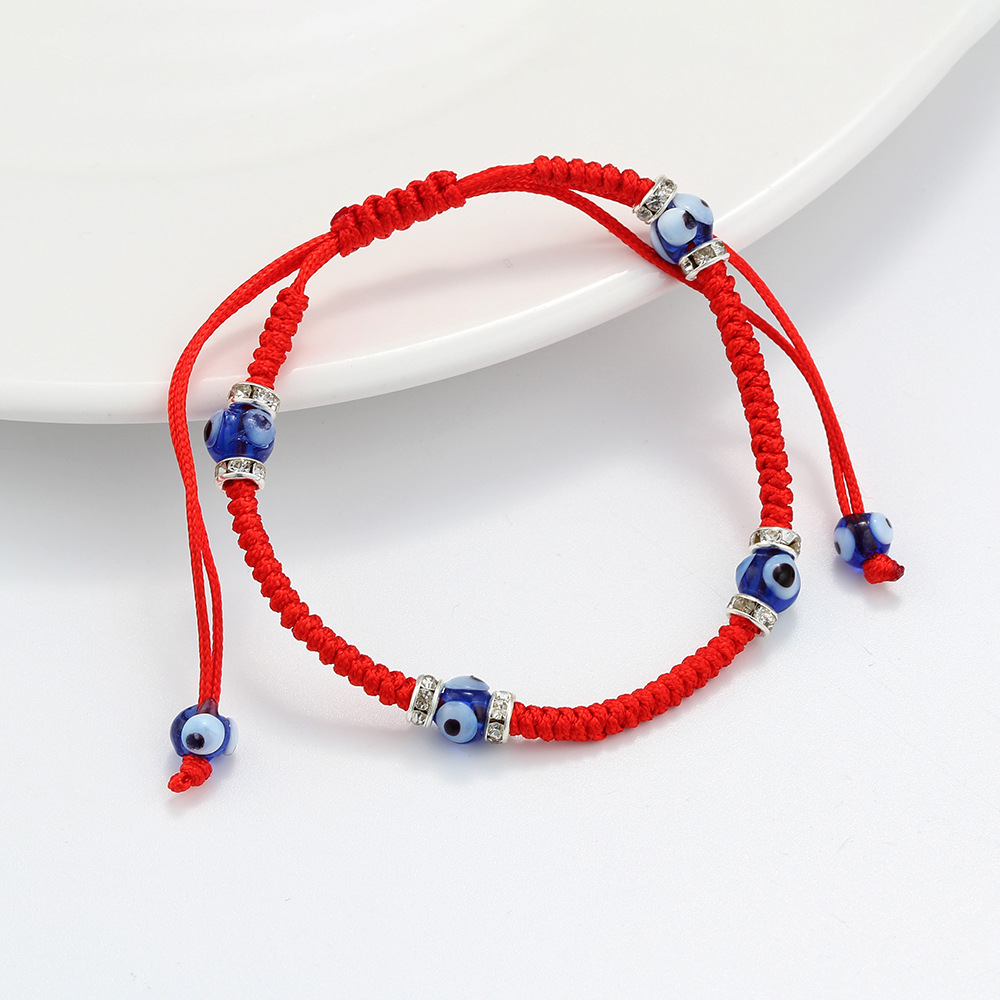 Turkish Evil Eye Handmade Braided Red Blue eyes Rope Bracelet For Women Men Friendship Jewelry