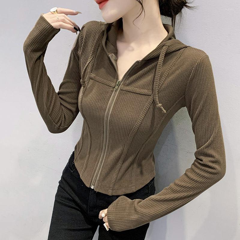 Women' Jackets 1pcs Womens Short Coats 2022 Autumn Knitting Blend Zipper Stripe Splicing Irregular Hooded Cardigan Ladies Skinny Blazer, Beige
Women' Jackets 1pcs Womens Short Coats 2022 Autumn Knitting Blend Zipper Stripe Splicing Irregular Hooded Cardigan Ladies Skinny Blazer, Beige