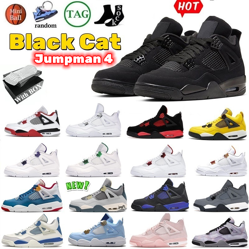 Basketball Shoes for men women 4 4s Black Cat Red thunder Infrared Sail Cool Grey White Oreo Pure Money Motorsports What The Royalty mens, 14
Basketball Shoes for men women 4 4s Black Cat Red thunder Infrared Sail Cool Grey White Oreo Pure Money Motorsports What The Royalty mens, 14