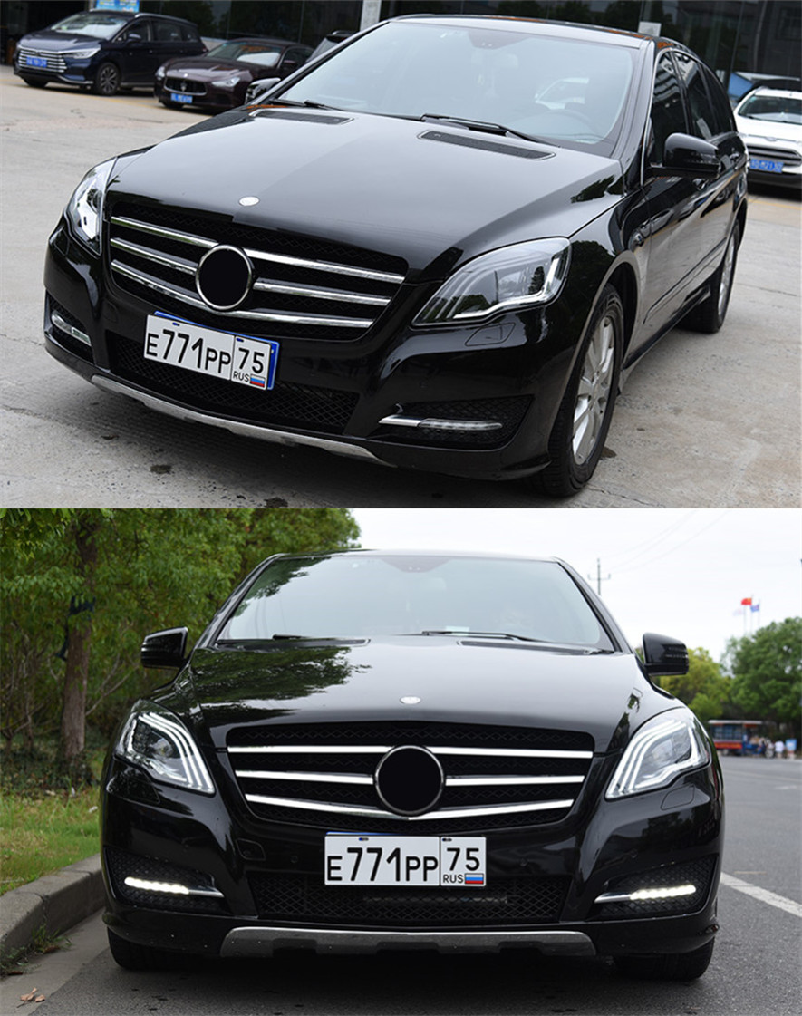 Headlight For 2010-17 Benz R Class W251 R300 R350 R500 Maybach Style Head Lights Replacement DRL Lighthouse Projector Facelift