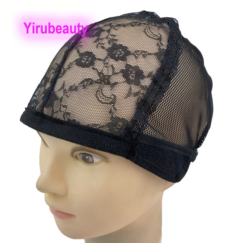 Elastic Hair Net Lace Head Cover Wig Accessories Net Cap Wholesale Adjustable Domestic Small Flower Caps 10pieces/lot