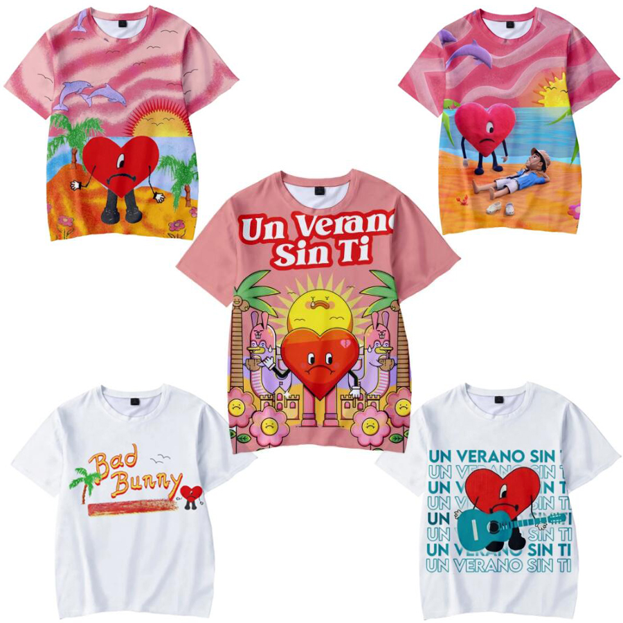 Bad Bunny Un Verano Sin Ti 3D T Shirt Women Men Kids Summer Fashion Short Sleeve Funny Tshirt Kawaii Graphics Tees Streetwear, 001
Bad Bunny Un Verano Sin Ti 3D T Shirt Women Men Kids Summer Fashion Short Sleeve Funny Tshirt Kawaii Graphics Tees Streetwear, 001