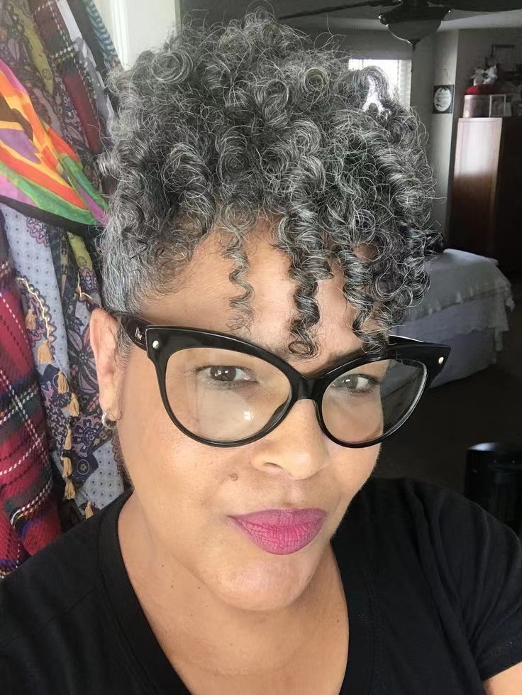 Grey Afro Puff Drawstring Ponytail Hair Extensions gray Kinky Curly Puffs Hairpieces human Short Bun Hairpiece Updo for Black Women Girls 80g 100g 120