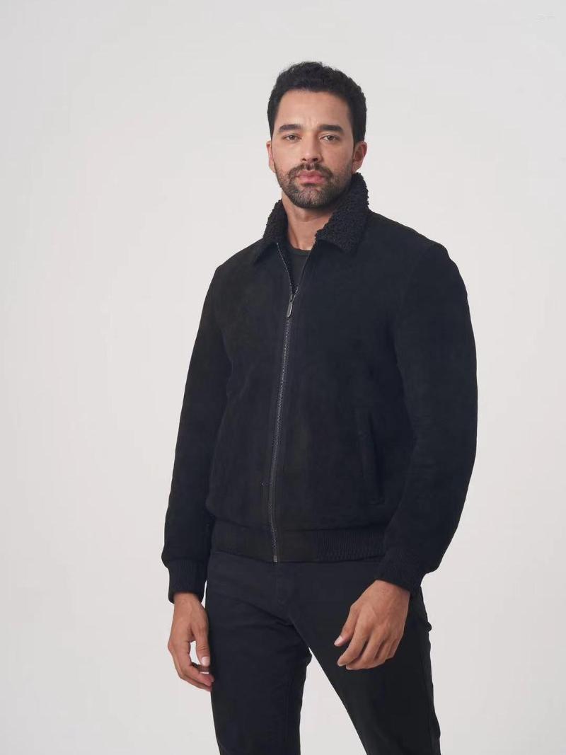 Men's Jackets Men's Suede Leather Jacket Winter Stylish Coat With A High-quality Formal Brand Apparel OGMANDO1926, Black
Men's Jackets Men's Suede Leather Jacket Winter Stylish Coat With A High-quality Formal Brand Apparel OGMANDO1926, Black
