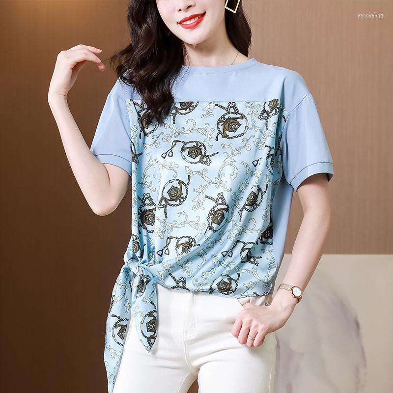 Women' T Shirts Cotton Silk Large Size Women' T-shirt Summer Casual Top Printing Loose Short Sleeve 2022 Tees Fashion Female O-Neck, Photo color
Women' T Shirts Cotton Silk Large Size Women' T-shirt Summer Casual Top Printing Loose Short Sleeve 2022 Tees Fashion Female O-Neck, Photo color