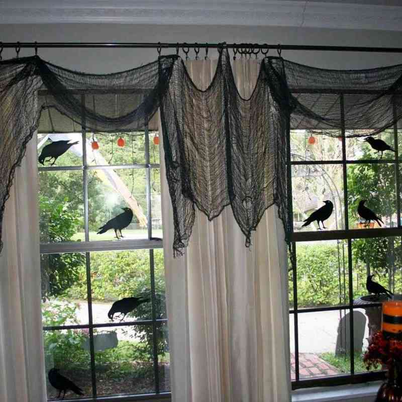 Party Decoration Halloween Decorations Black Creepy Gauze Cloth 76x400CM Window Table Door Net Spooky Fancy Dress Party Haunted House Wall Decor 0916
Party Decoration Halloween Decorations Black Creepy Gauze Cloth 76x400CM Window Table Door Net Spooky Fancy Dress Party Haunted House Wall Decor 0916