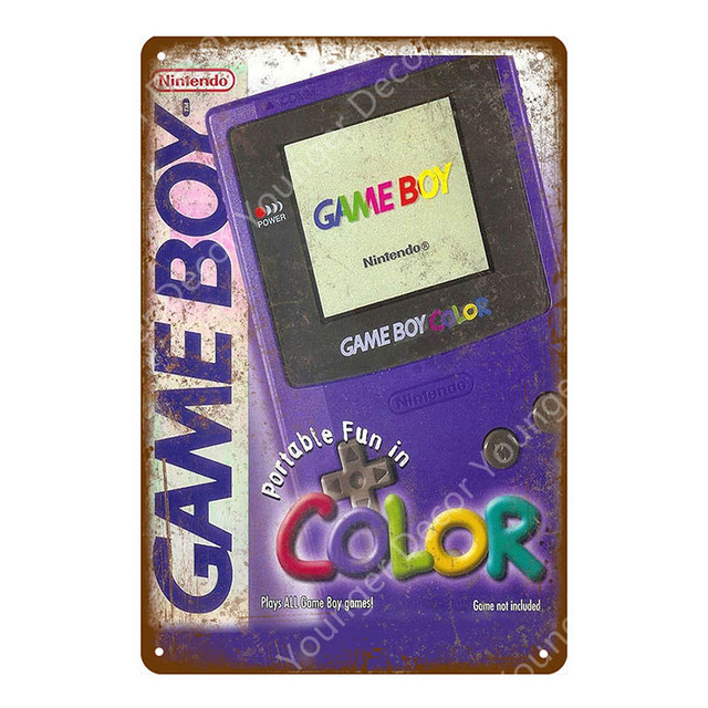 Video Game Poster Play Gaming Metal Painting Tin Signs Gamer Wall Sticker For Pub Bar Club Home Room Decor Vintage Sega Plaque