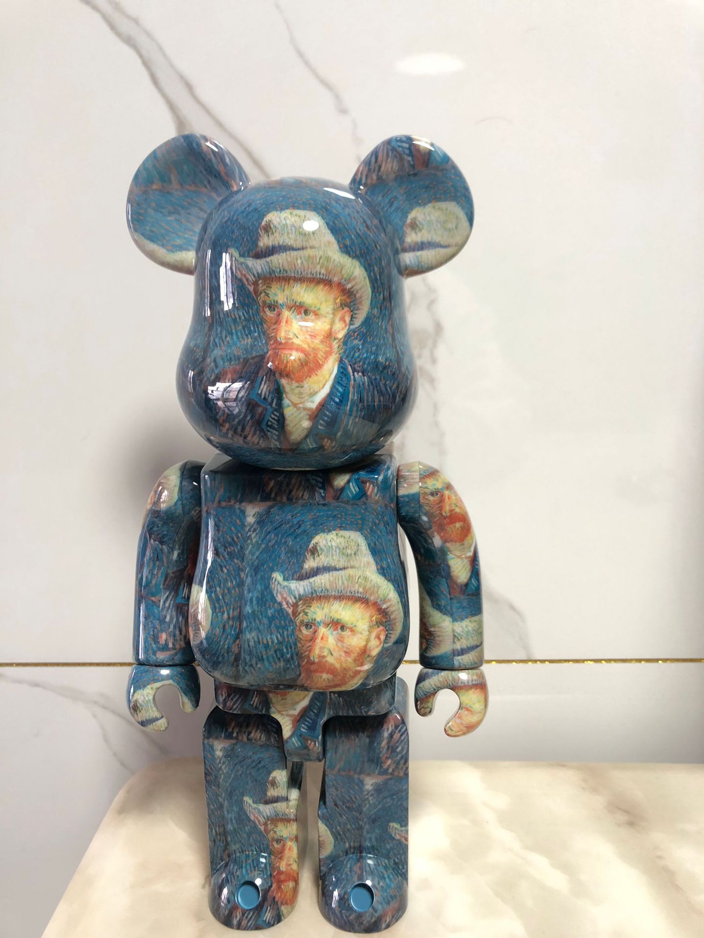 New 400% Bearbrick Action & Toy Figures 28cm Vincent Van Gogh Museum Limited Collection Fashion Accessories Medicom Toys