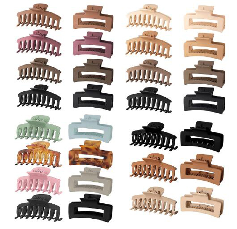 Large Claw Clips Hair 4/6/8 Pack 4.3 Inch Nonslip Clips Big Hair Claw Multi Color Hair Accessories for Women Girls
Large Claw Clips Hair 4/6/8 Pack 4.3 Inch Nonslip Clips Big Hair Claw Multi Color Hair Accessories for Women Girls